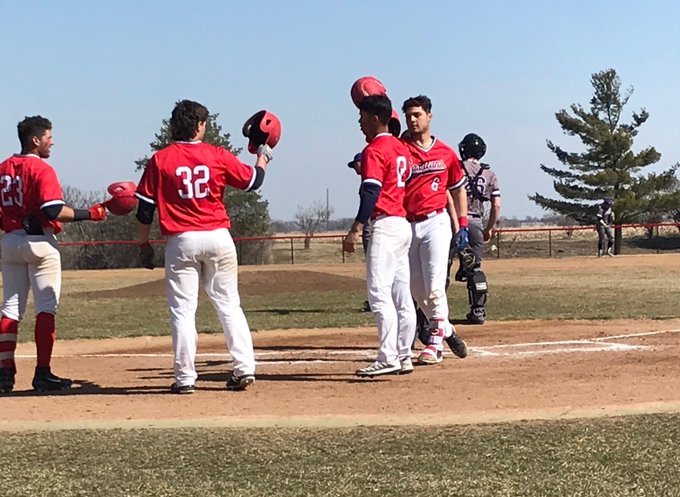Spartan Baseball Splits with Ellsworth
