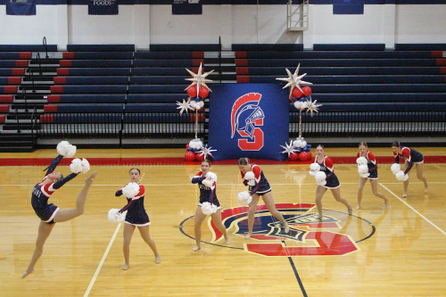 Spartan dance team performing in Student Center