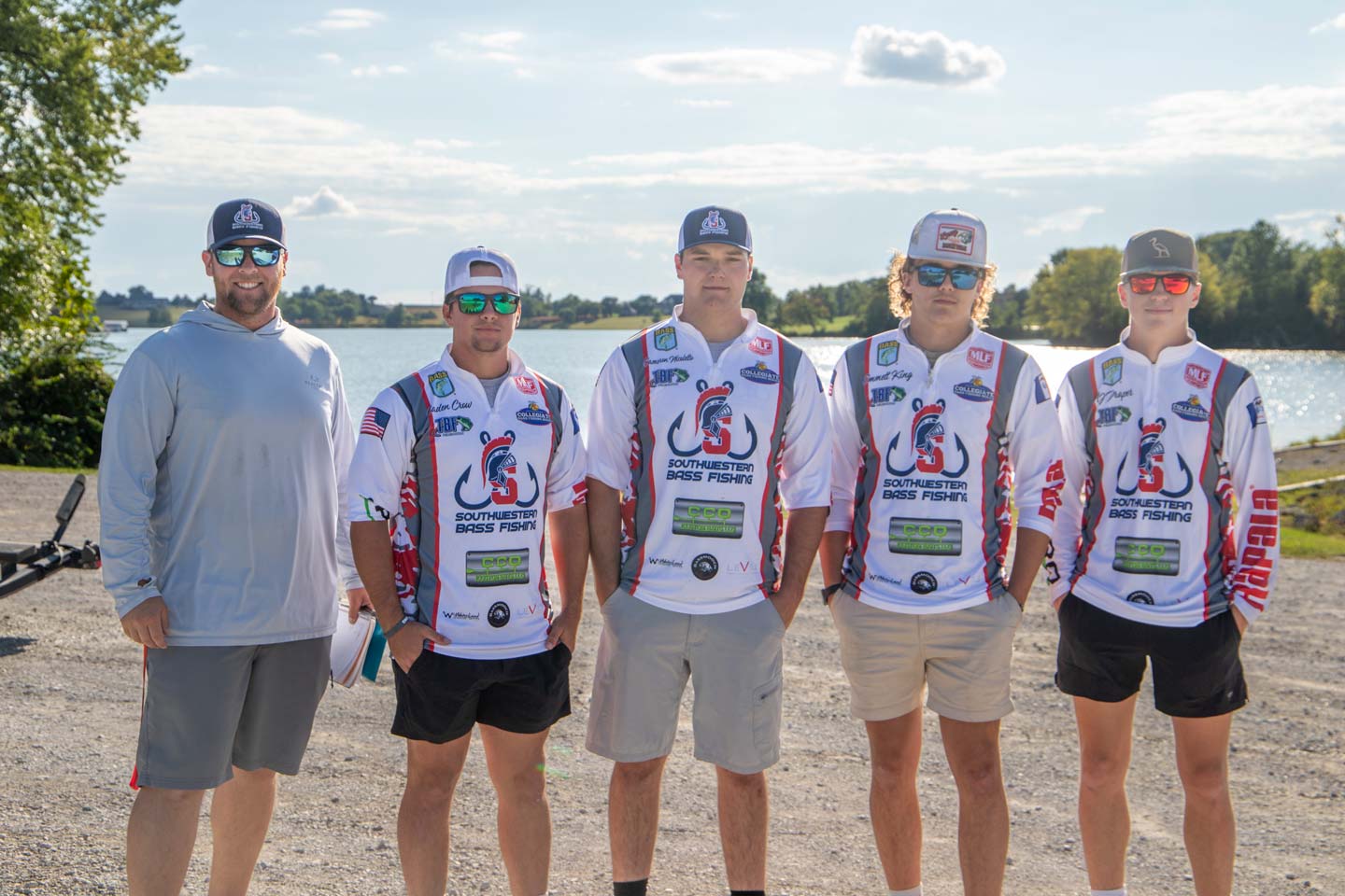 Spartan Head Bass Fishing Coach Cory Dorsey and the 2025-26 bass fishing team