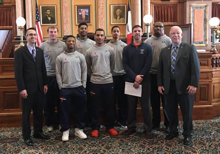 Spartan Men's Basketball Honored at Capitol