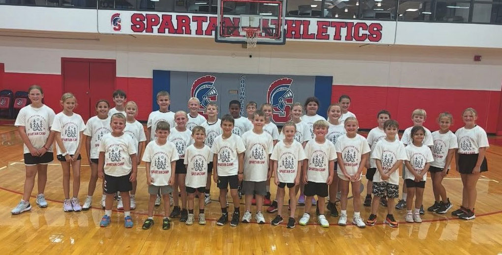 2025 Rising Spartan Basketball Camp attendees