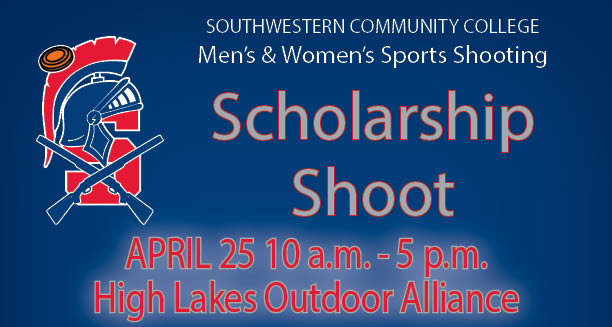 Southwestern Community College, Men's & Women's Sports Shooting, Scholarship Shoot, April 25, 10 a.m.-5 p.m., High Lakes Outdoor Alliance