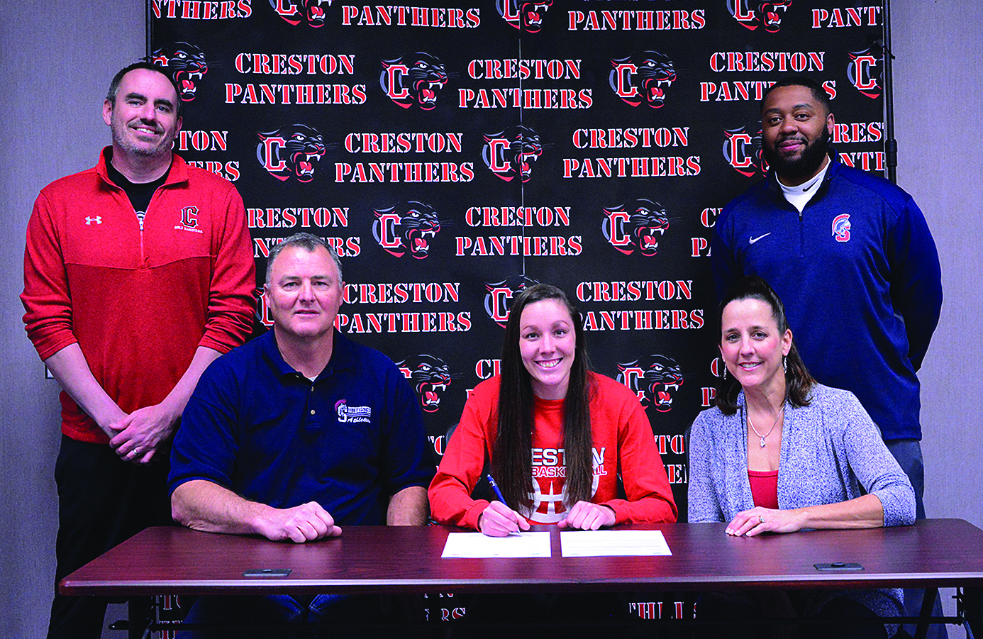 Brielle Baker signs her National Letter of Intent to play basketball at Southwestern Community College.