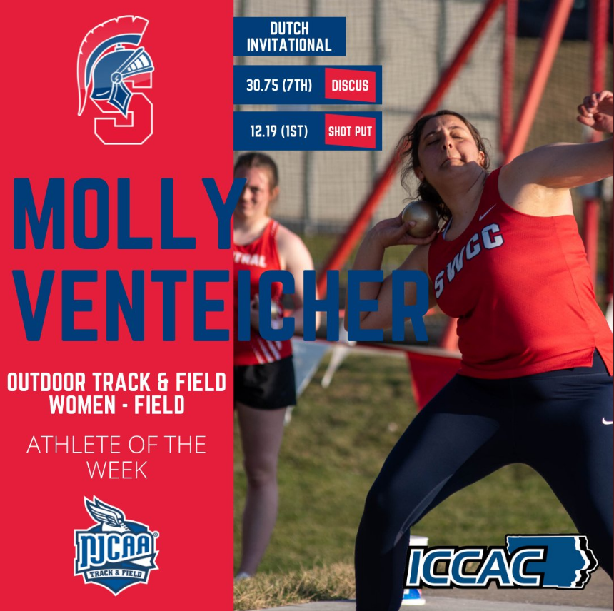 Venteicher Earns Athlete of the Week