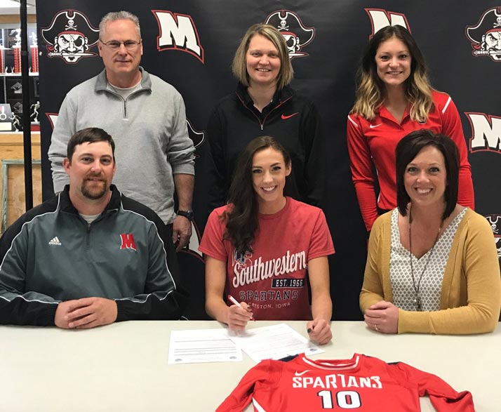 Southwestern Volleyball Inks Local Mount Ayr Talent